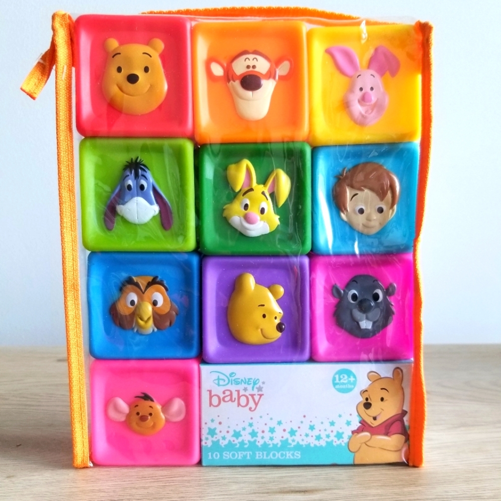 Disney Baby - Winnie The Pooh - 10 Soft Blocks